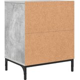 vidaXL Noćni ormarići s ladicama 2 pcs Beton siva 49 x 36 x 61 cm | shoptok.hr