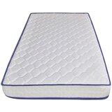  Postelja z vzmetnico iz sp. pene belo umetno usnje 90x200 cm, (20938626) | Shoptok.si