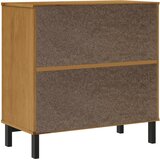  Komoda sa staklenim vratima FLAM 80x40x80 cm masivna borovina | shoptok.hr