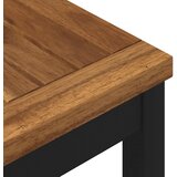  Stol za večeru u vrtu Prirodna i crna 80 x 80,5 x 75 cm | shoptok.hr
