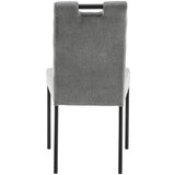 Lesnina-XXXL stol, kovina, tekstil siva | Shoptok.si