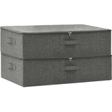  Kutije za pohranu 2 kom od tkanine 70 x 40 x 18 cm antracit | shoptok.hr