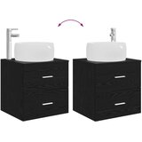  Set namještaja za kupaonicu 2 kom. Crni hrast Konstruirano drvo | shoptok.hr