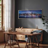  Slika - New York Nights 120x40 U prirodnom drvenom okviru | shoptok.hr