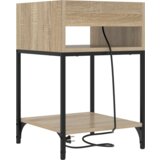 vidaXL Nočna omarica sonoma hrast 40 x 40 x 61 cm Konstruiran les | Shoptok.si