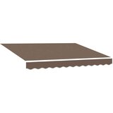 vidaXL Nadomestno platno za tendo Taupe 5 x 3 m Poliester, (5000252421) | Shoptok.si