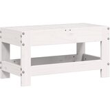  Vrtni tabure bijeli 62 x 30 x 32 cm od masivne borovine | shoptok.hr