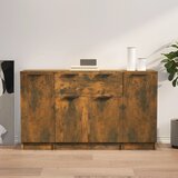 The Living Store Komoda 3 kosi dimljen hrast inženirski les - Komoda, (21661864) | Shoptok.si