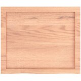 Stolna ploča svjetlosmeđa 60x50x(2-4) cm tretirana hrastovina | shoptok.hr