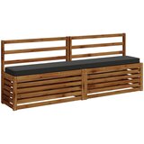  Jastučići za klupe - 2 dijela VUGHT 2 kom. 100% poliester Antracitno siva | shoptok.hr