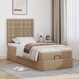 vidaXL Okvir kreveta s madracem cappuccina 90x190cm umjetna koža | shoptok.hr