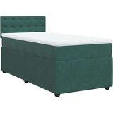 vidaXL box spring krevet s madracem tamnozeleni 90x200 cm baršunasti | shoptok.hr