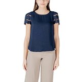 Jacqueline_de_yong Majice s kratkimi rokavi Jdyhannah S/S Lace Wvn 15312609 Modra | Shoptok.si