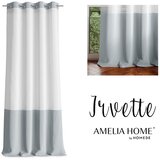  Curtain IRVETTE color white eyelets voile, velvet 140x250 ameliahome | shoptok.hr