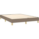  Box spring postelja z vzmetnico taupe 140x190 cm blago, (20884425) | Shoptok.si