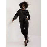 Fashion Hunters Black Casual Women's Velvet Set