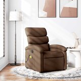 vidaXL masažni naslanjač rjavo blago | Shoptok.si