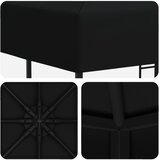 Gazebo 3 x 3 m Crna Poliester i čelik 190 gsm | Eponuda.com
