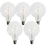 LUEDD Komplet 5 E27 zatemljiva LED spiralna žarnica G125 4W 270lm 2200K Cene