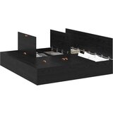  Okvir kreveta za pohranu Crni hrast 200x200 cm | shoptok.hr