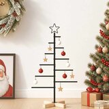  Metalna božićna jelka KUOPIO 90 cm Čelik Crna | shoptok.hr