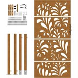  Vrtna vrata 100x175 cm, otporna na vremenske uvjete, valoviti dizajn | shoptok.hr