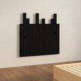  Uzglavlje za krevet Crno 82,5x3x80 cm od masivne borovine | shoptok.hr