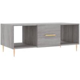 Maison Chic Klubska mizica - kavna mizica - Nizka mizica siva sonoma 102x50x40 cm inženirski les, (21753039) Cene