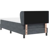  s opruga kutije Tamno siva 90 x 200 cm Baršun | shoptok.hr
