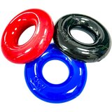 Kiotos Max-Stretch - rastezljivi set prstenova za penis (crna/crvena/plava) Cijene