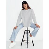 DStreet PEILLE women's oversize sweatshirt white | shoptok.hr