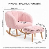 Atelier Del Sofa fotelja i tabure lotus pink | Eponuda.com