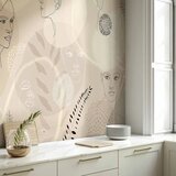  Foto tapeta - Beige Line Art 400x280 | shoptok.hr