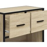 vidaXL Noćni ormarić Sonoma hrast 60x31x60cm Konstruirano drvo i metal | shoptok.hr