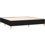  S oprugama i madracem crni 200x200 cm od tkanine | shoptok.hr