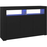vidaXL komoda z LED lučkami črna 115,5x30x75 cm | Shoptok.si
