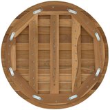  Gornji dio stola Ø 50 x 3,5 Kružni Čvrsto teak drvo Prirodna | shoptok.hr