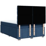  Krevet s oprugama i madracem plavi 140 x 190 cm od tkanine | shoptok.hr
