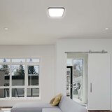  LED plafonsko svetlo za kupatilo LED/18W/230V 6500K IP44 25x25 cm crna | Eponuda.com