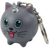 Backpack Keychain Kitten Unicorn Horn LED Sounds Gray | shoptok.hr