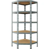 metalna ugaona polica 180x66x66x40 cm 5 nivoa