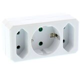 Well Razdelilec 1xšuko + 2xeuro, 16A+2x2,5A, IP20, bela barva, (20773215) | Shoptok.si