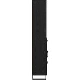  Highboard s ladicama 2 pcs Crni hrast Konstruirano drvo | shoptok.hr
