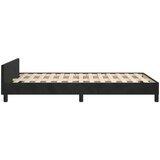  Za krevet s uzglavljem crni 120 x 200 cm baršunasti | shoptok.hr