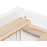 vidaXL Posteljni okvir bel 90x190 cm trdna borovina | Shoptok.si