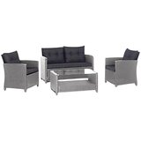 SUNFUN Set lounge namještaja Mara (4 -dij., Siva, antracit) | shoptok.hr