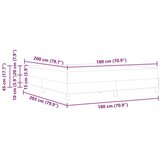 vidaXL Krevet Ostalo Siva 180 x 200 cm | shoptok.hr