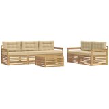  Set vanjskih sofa 6 kom. Bijela i bež | shoptok.hr