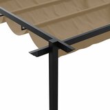 Gazebo Sivo-smeđa 300 x 300 x 200 cm Poliester | shoptok.hr