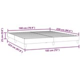 Krevet s boxspring oprugama bez madraca tamnozeleni 180x220 cm baršun - Tamnozelena 180 x 220 cm 25 cm | shoptok.hr
